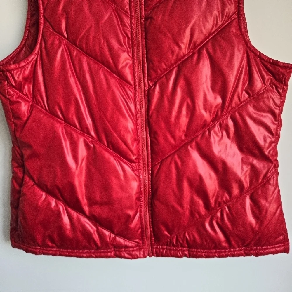Vintage Old Navy Red Puffer Vest Size XL - Picture 3 of 6
